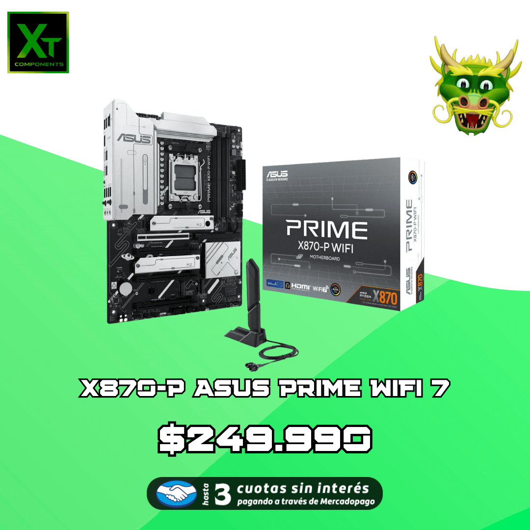 9600x-4 X870-P ASUS PRIME WIFI 7 (mas unidades ingresando) - Imagen 1