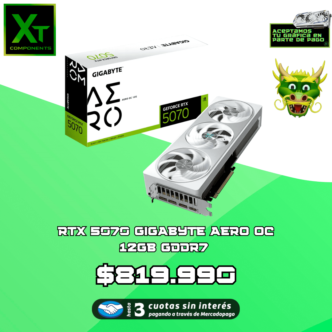 RTX 5070 GIGABYTE AERO OC 12GB GDDR7 - Image 1