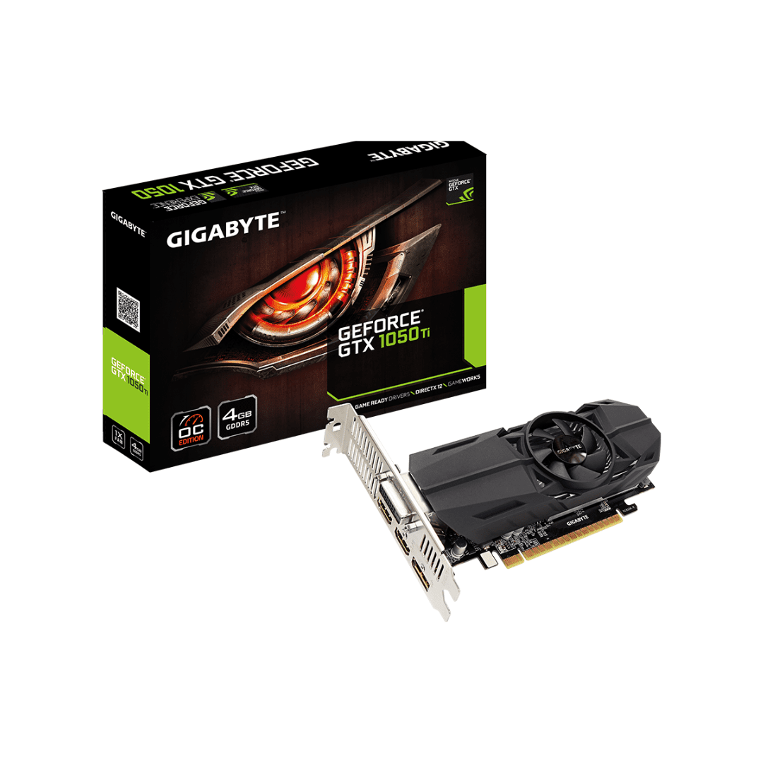 GTX 1050 TI GIGABYTE LOW PERFILE 4GB GDDR5 (USADA) - Imagen 1