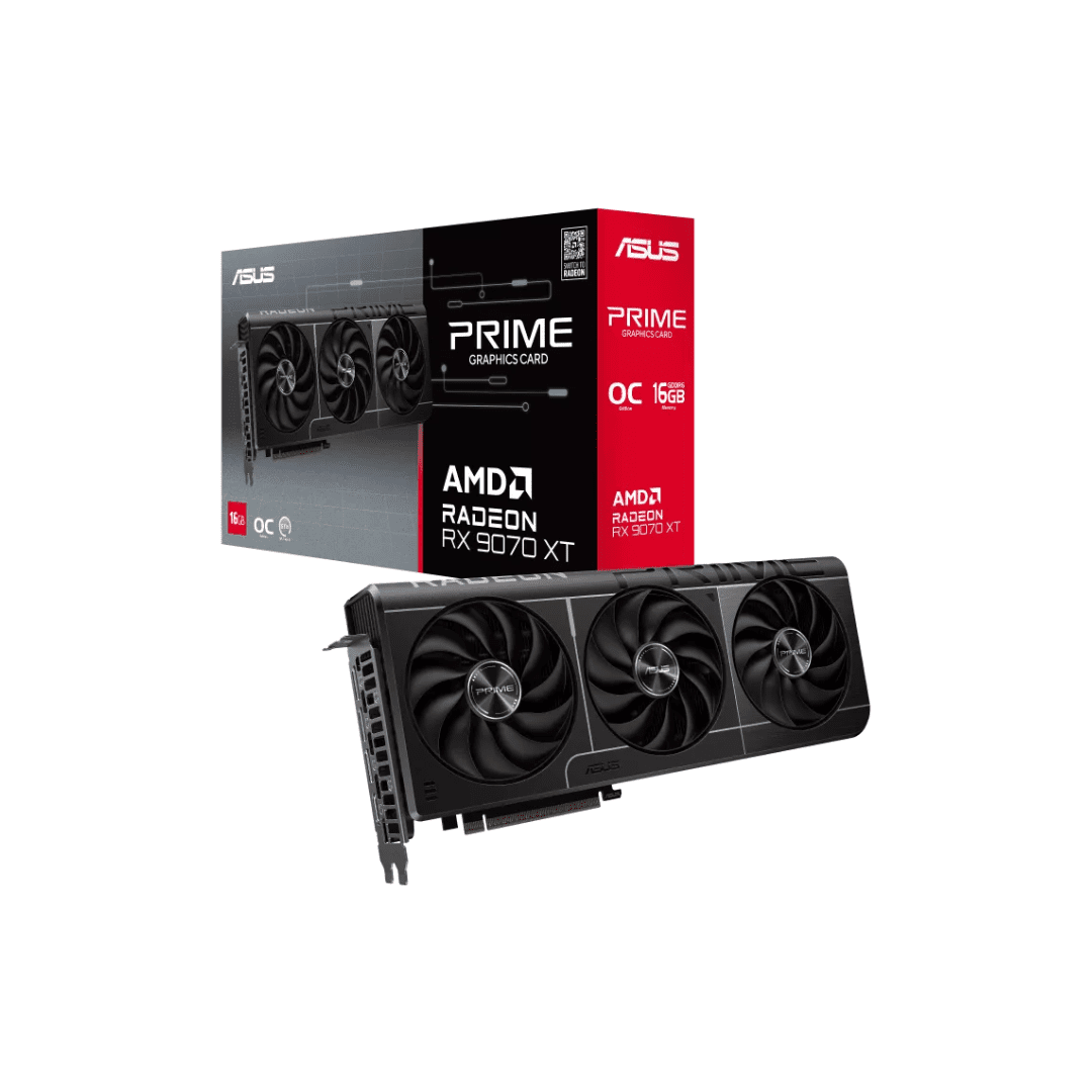 RX 9070XT ASUS PRIME OC 16GB GDDR6 (7800XT-2060EVGA PP) - Imagen 1
