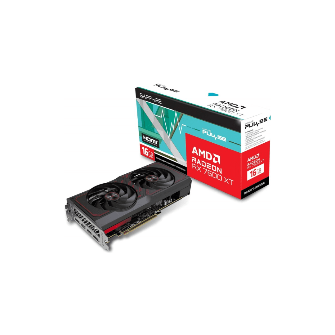 RX 7600XT SAPPHIRE PULSE 16GB GDDR6 (USADA) - Imagen 1