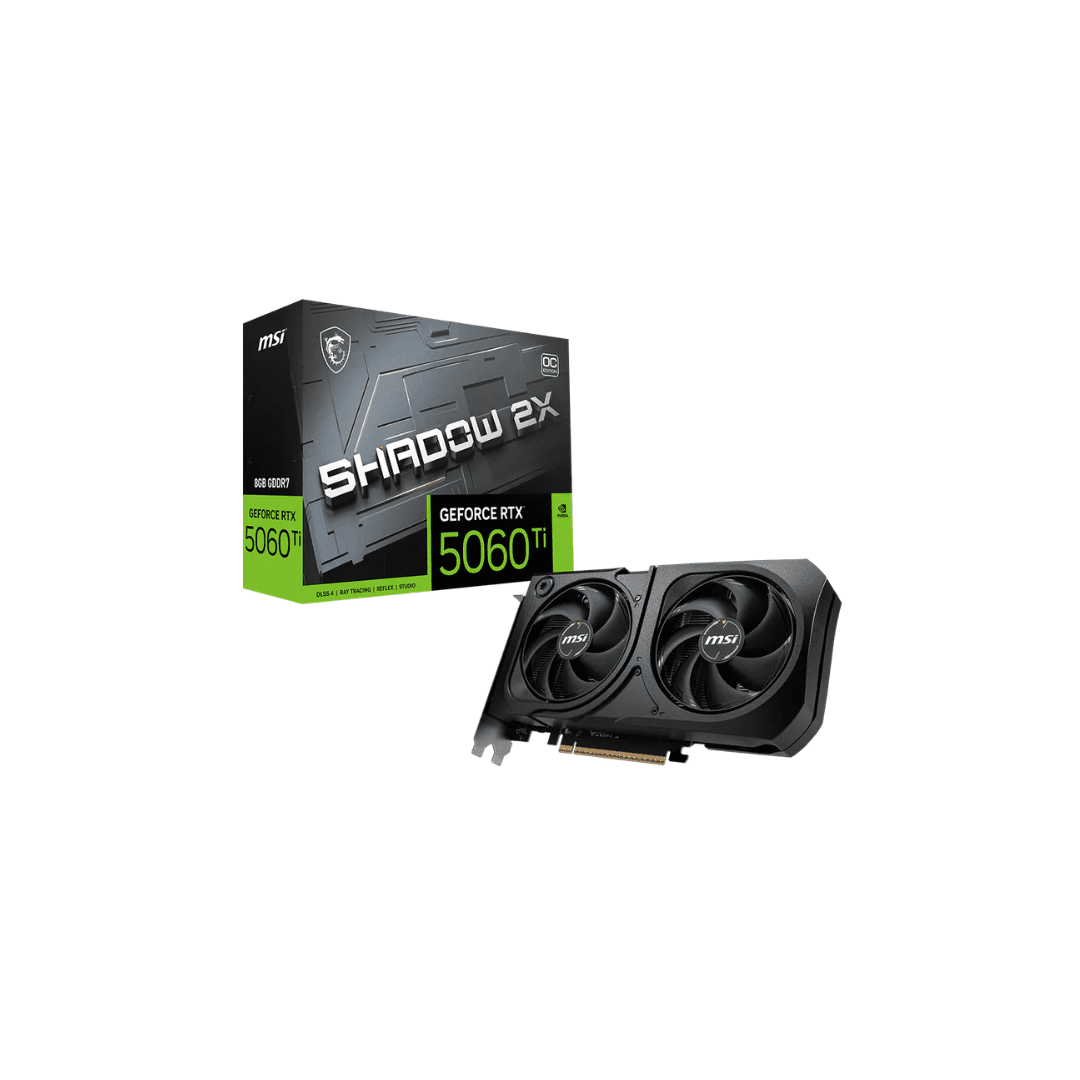 RTX 5060 TI MSI SHADOW 2X OC 16GB GDDR7 (USADA) - Imagen 1