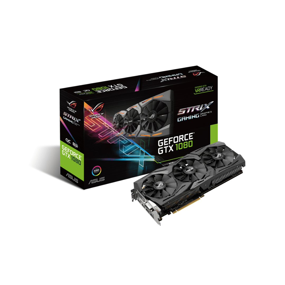 1080 rog GTX 1080 ASUS ROG STRIX OC 8GB GDDR5 (USADA) - Imagen 1