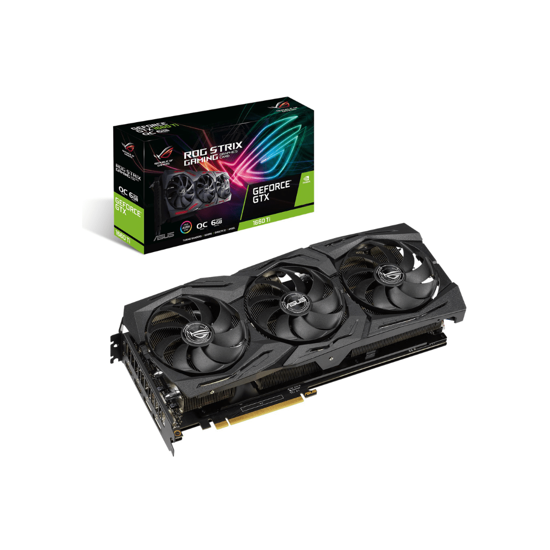 GTX 1660 TI ASUS ROG STRIX OC 6GB GDDR6 (USADA) - Imagen 1