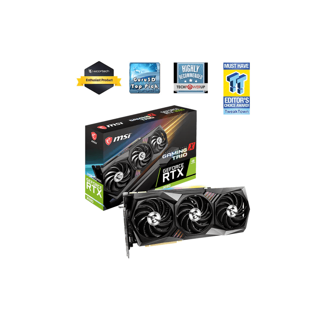 ddr5 vulcan (8) RTX 3090 MSI GAMING X TRIO 24GB GDDR6X (USADA) - Imagen 1