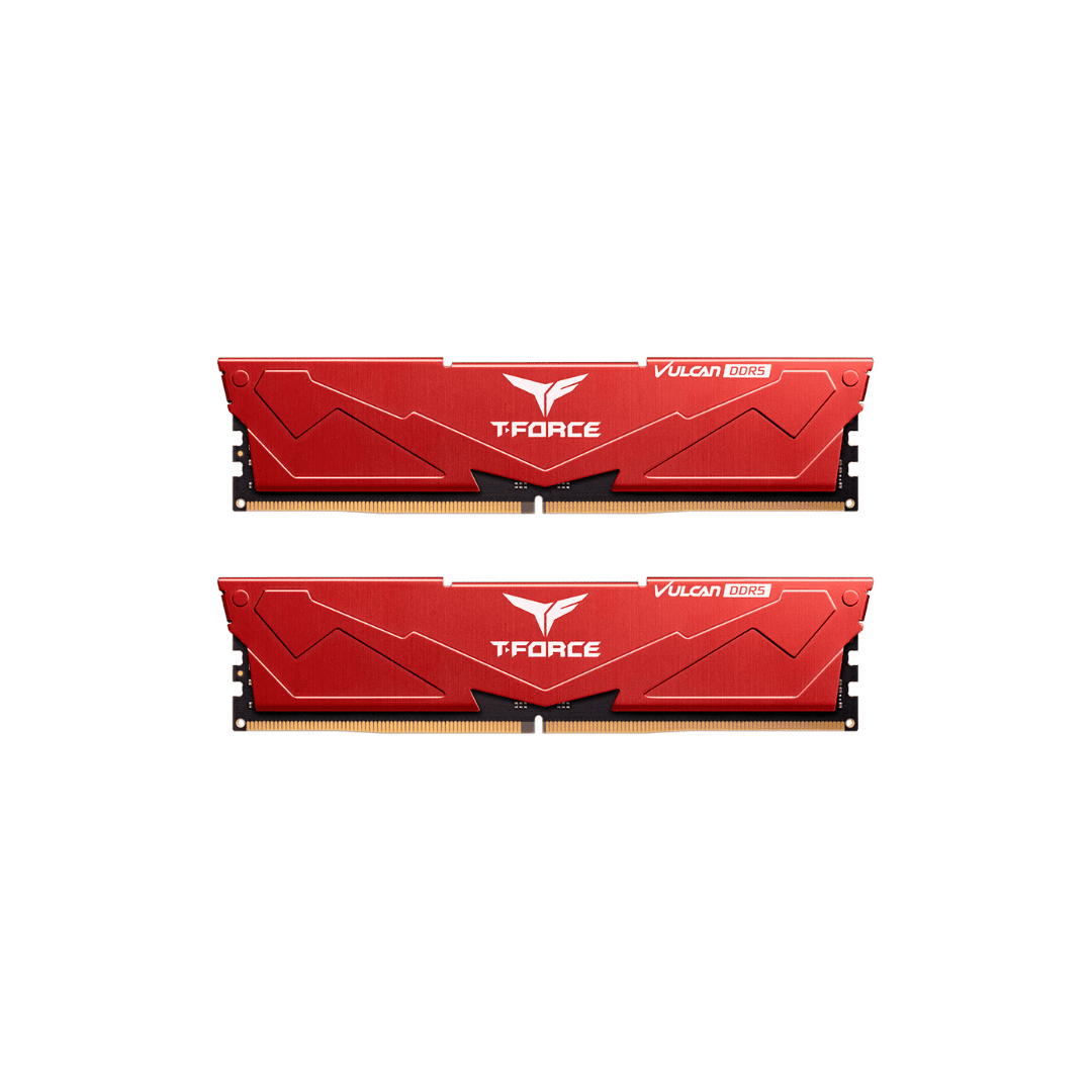 6000mhz (8) TEAM GROUP VULCAN RED 32GB 16X2 6000MHZ CL38 - Imagen 1