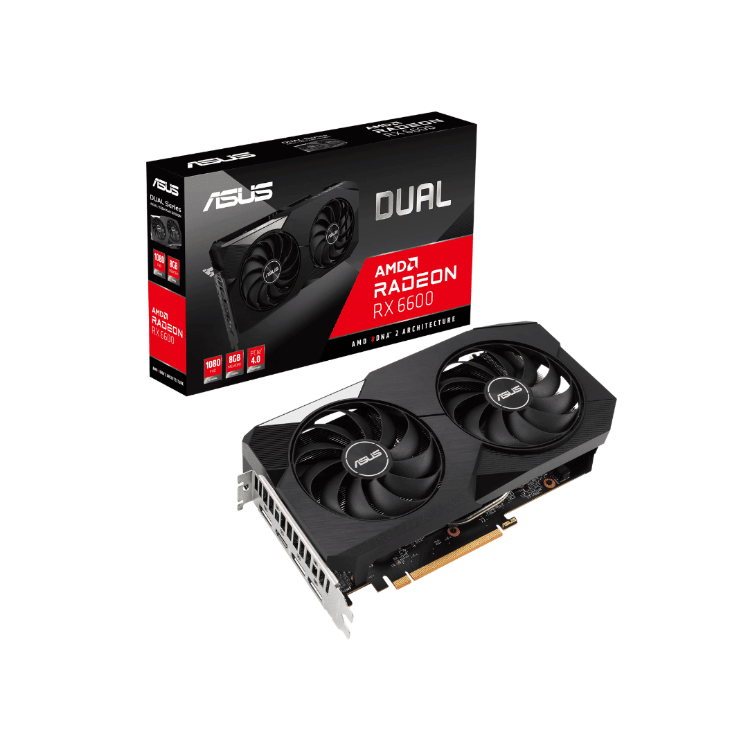 6600 RX 6600 ASUS DUAL OC 8GB GDDR6 (USADA) - Imagen 1