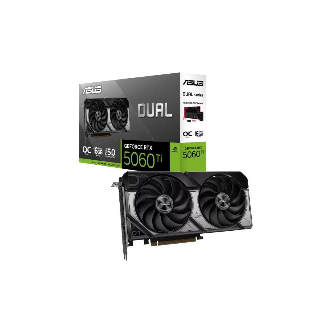 ddr4 (19) RTX 5060 TI ASUS DUAL OC 16GB GDDR7 (USADA) - Imagen 1