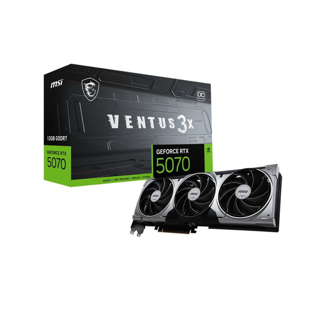 5070 RTX 5070 MSI VENTUS 3X OC 12GB GDDR7 - Imagen 1