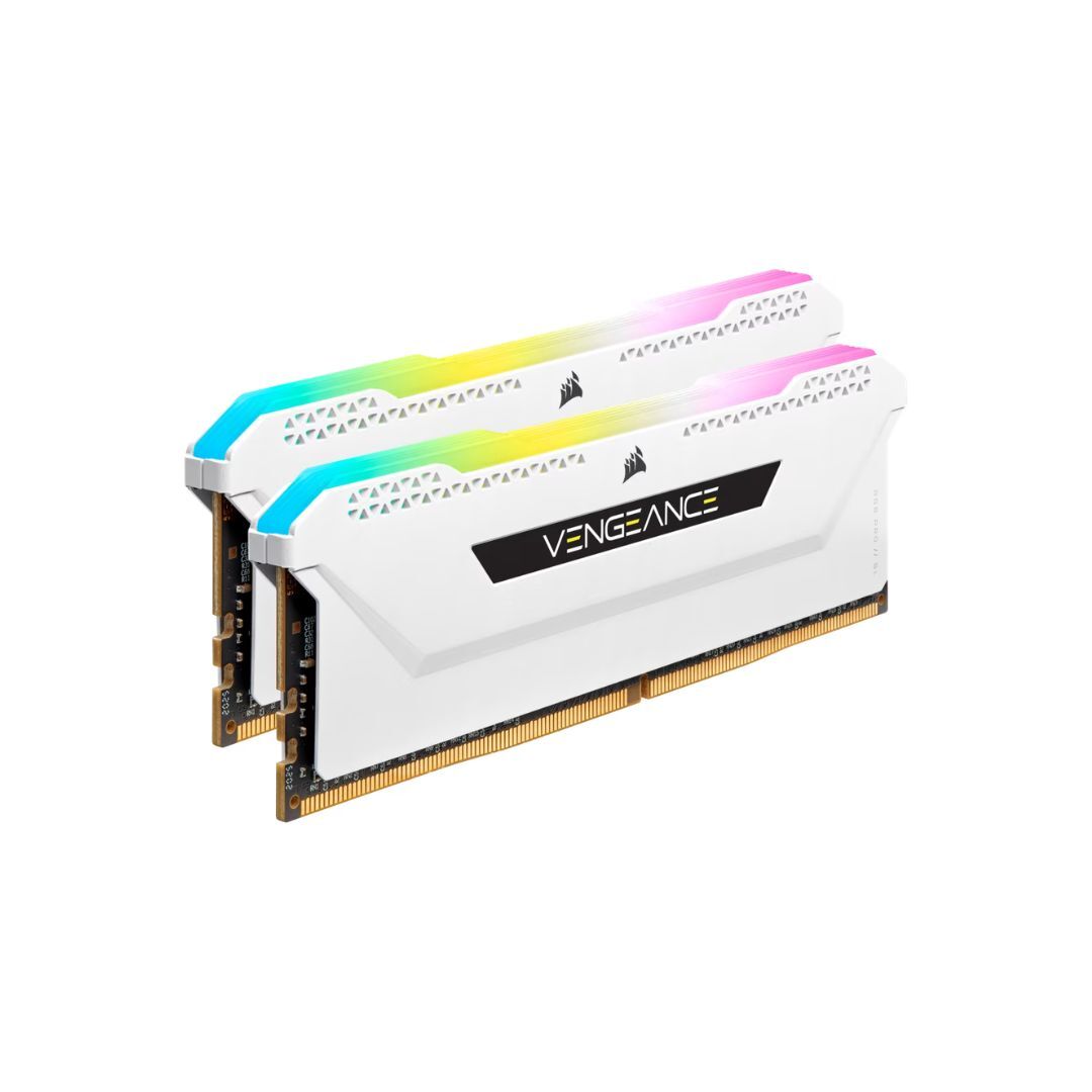 CORSAIR VENGEANCE RGB PRO SL 32GB (2×16GB) DDR4-3600 C18 WHITE - Imagen 1